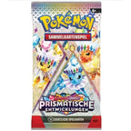 Trading Card Booster Pokémon Prismatic Evolution German Edition with 10 Cards