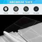 Trading Cards 400-Pocket Card Binder Album Zipper Durable with Waterproof, Leather - product gallery image 6