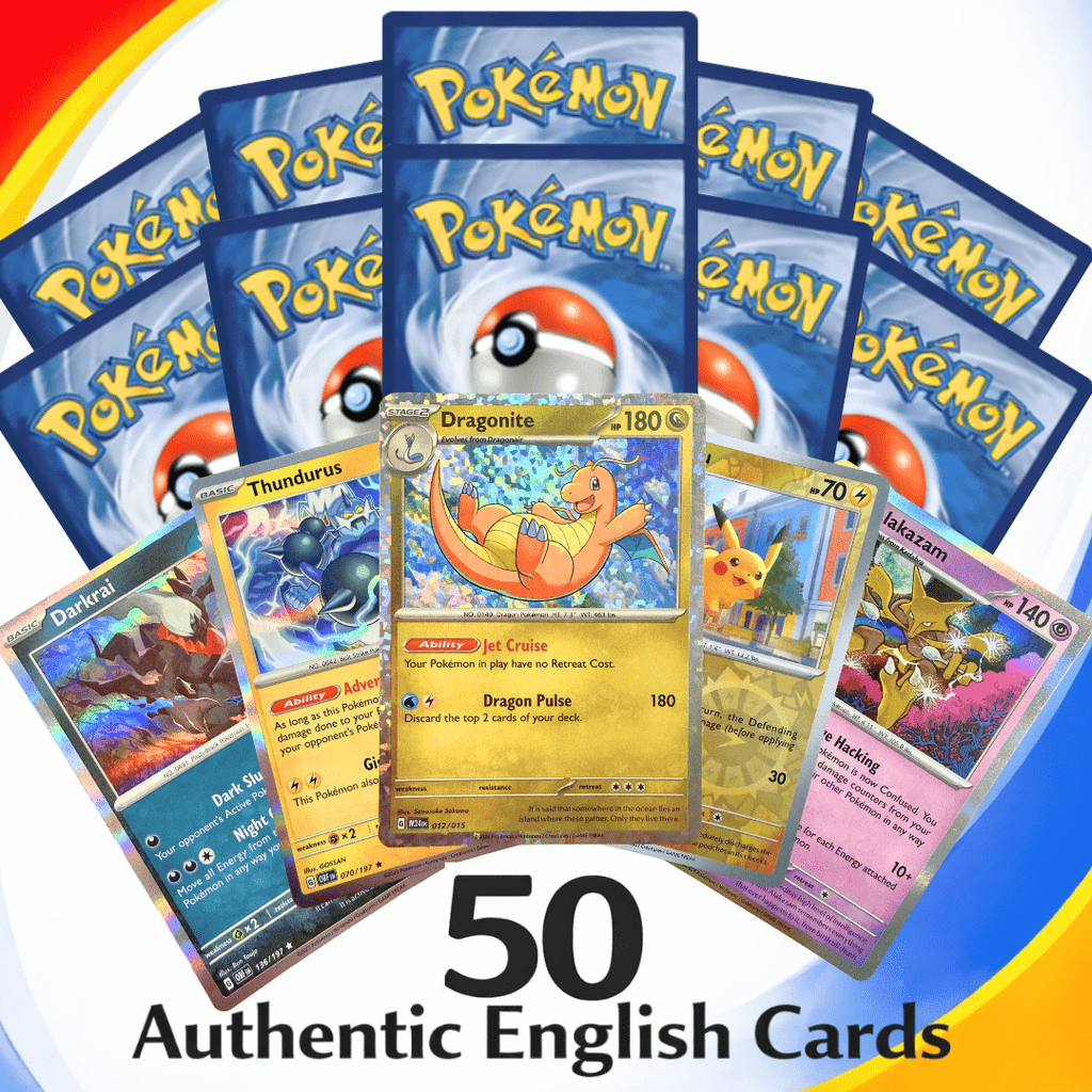 Trading Cards Authentic Pokémon Bundle Official English with EN, 50 cards - product gallery image 6