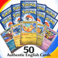 Trading Cards Authentic Pokémon Bundle Official English with EN, 50 cards