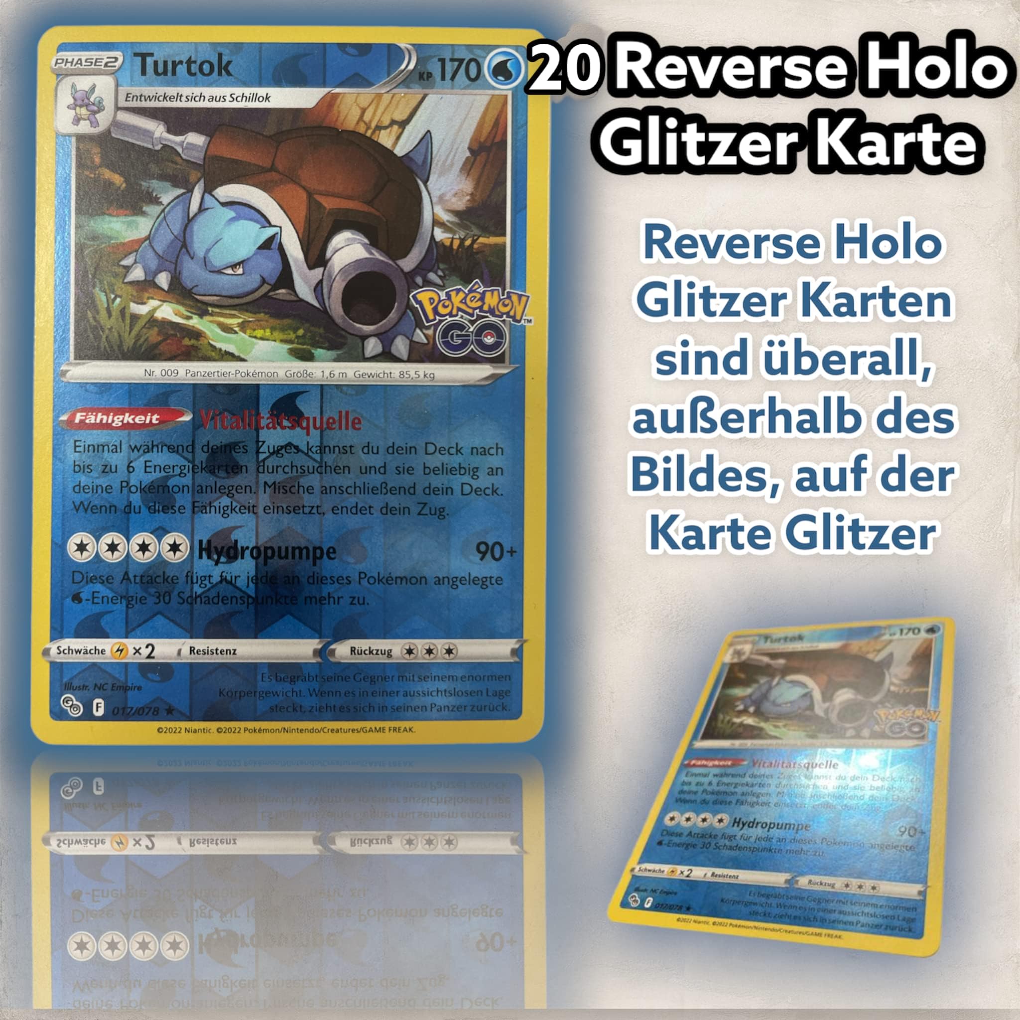 Trading Cards Pokémon Reverse Holo Glitter English Rare - product gallery image 2