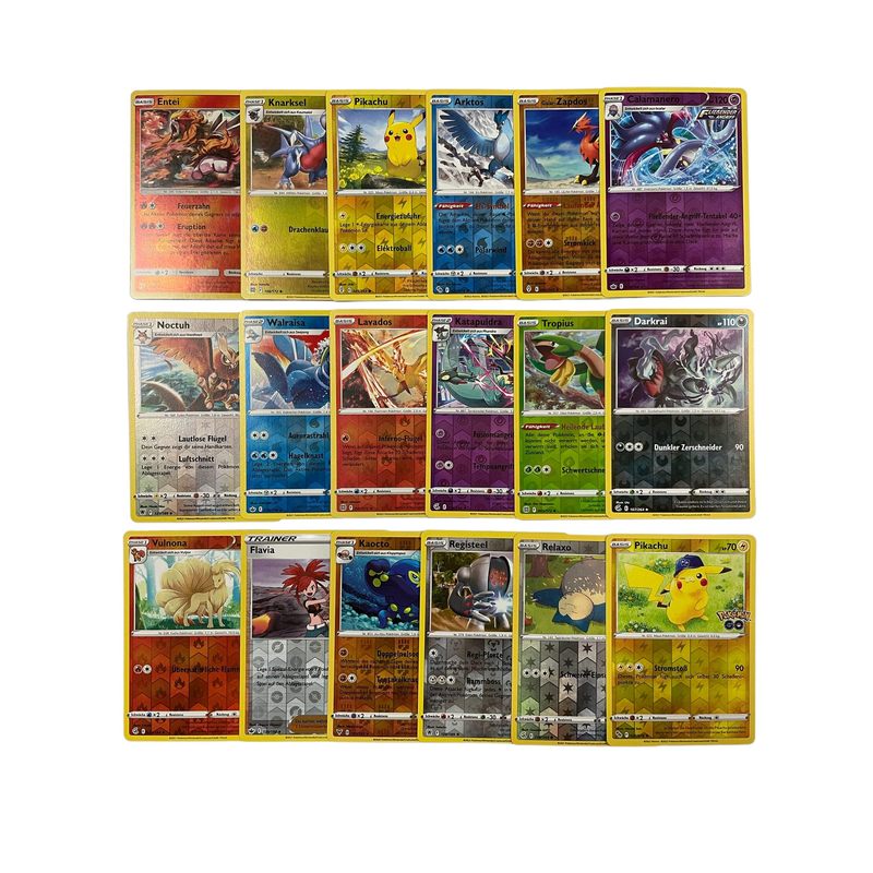 Trading Cards Pokémon Reverse Holo Glitter English Rare
