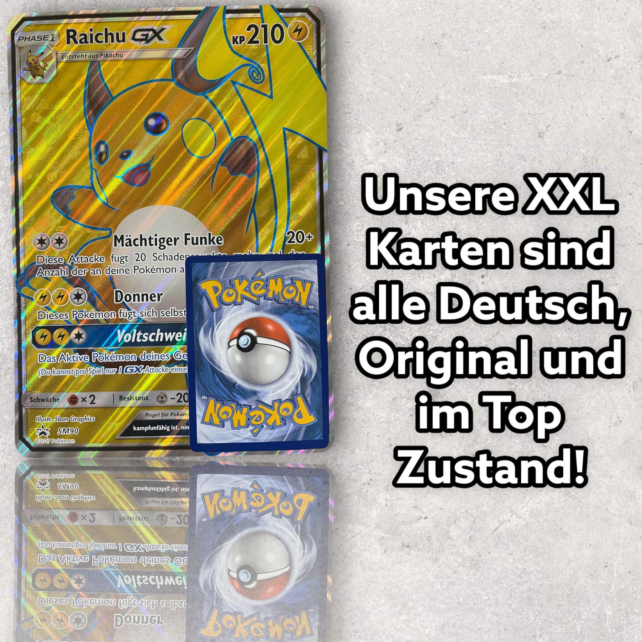 Trading Cards Pokémon XXL Jumbo Oversized 2-Pack Official - product gallery image 3