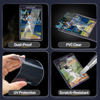 Trading Cards Semi-Rigid Card Protectors Card Sleeves Bundle with 500 Card - product gallery image 2