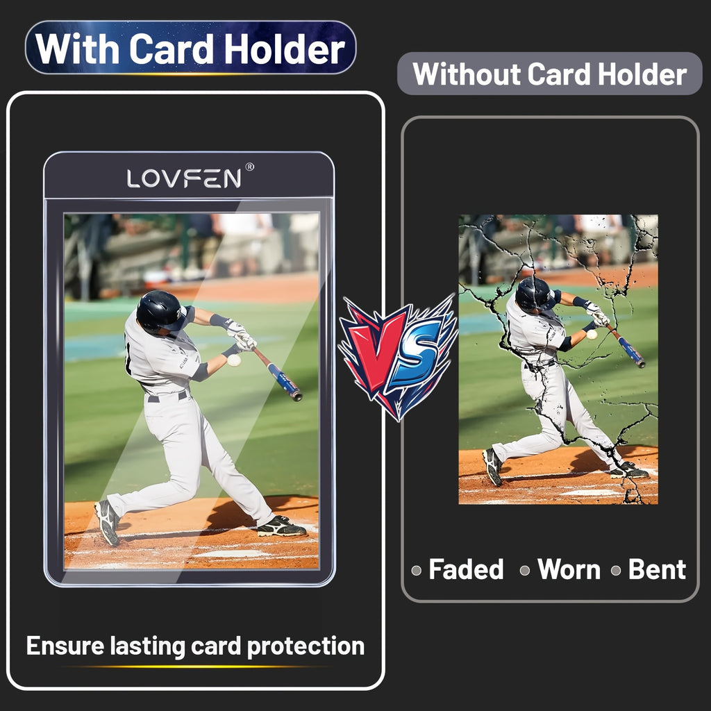 Trading Cards Semi-Rigid Card Protectors Card Sleeves Bundle with 500 Card - product gallery image 4