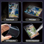 Trading Cards Semi-Rigid Card Protectors Card Sleeves Bundle with 500 Card - product gallery image 5