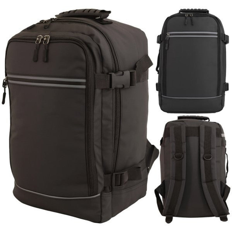 Travel Backpack with Water-Resistant, Ryanair Approved Cabin 40x20x25cm Underseat - BLACK option