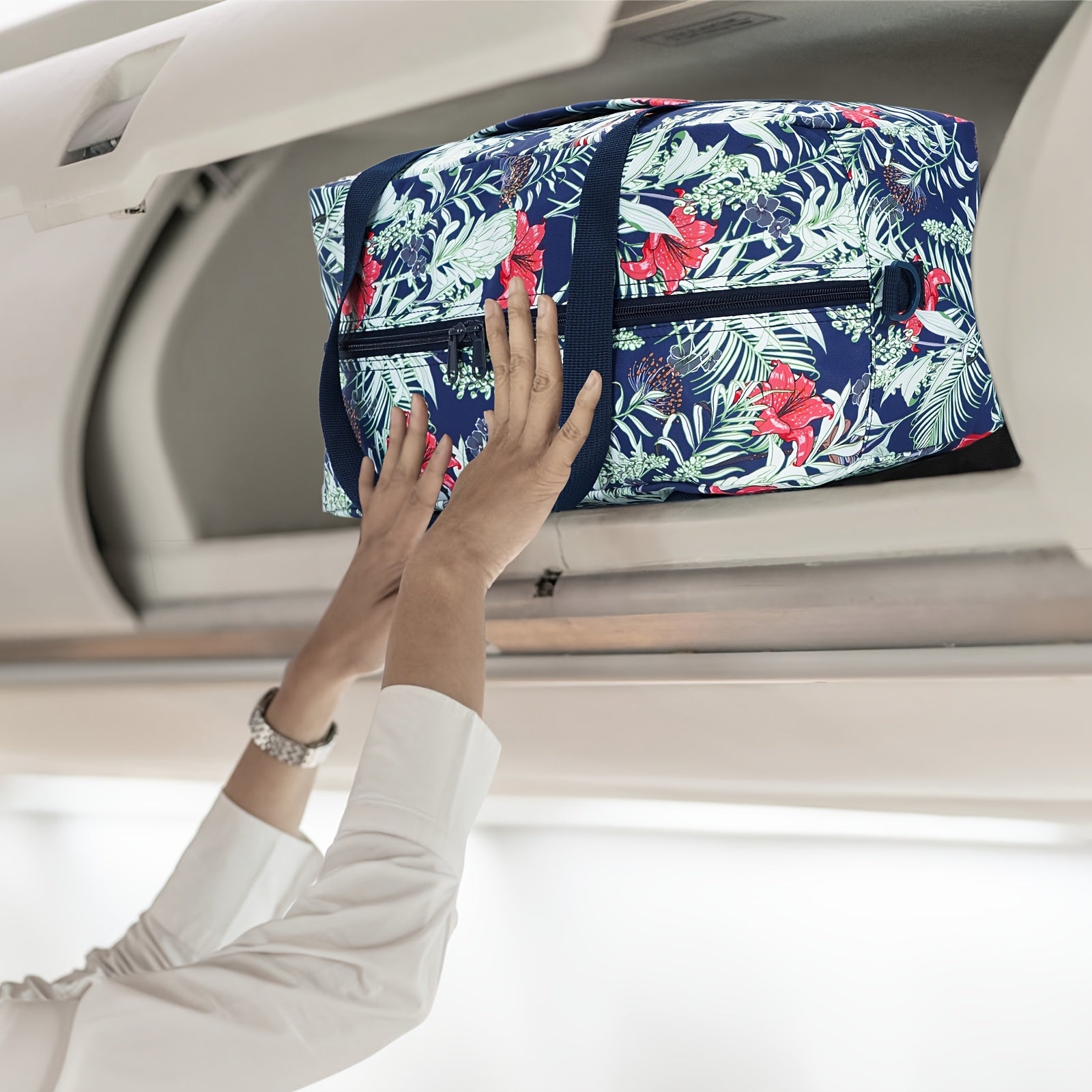 Travel Bag Foldable Cabin 40x20x25 Underseat Carry- - product gallery image 5