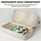 Travel Bag Large Foldable Shoe Compartment 51x25x35cm with Wheels - product gallery image 5
