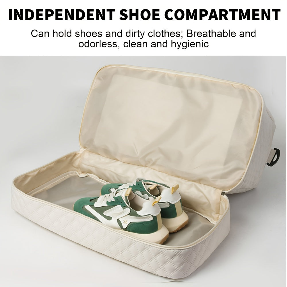 Travel Bag Large Foldable Shoe Compartment 51x25x35cm with Wheels - product gallery image 5