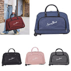 Travel Bag Large Wheeled Duffel Foldable Rolling Holdall with Space-Saving - product gallery image 2