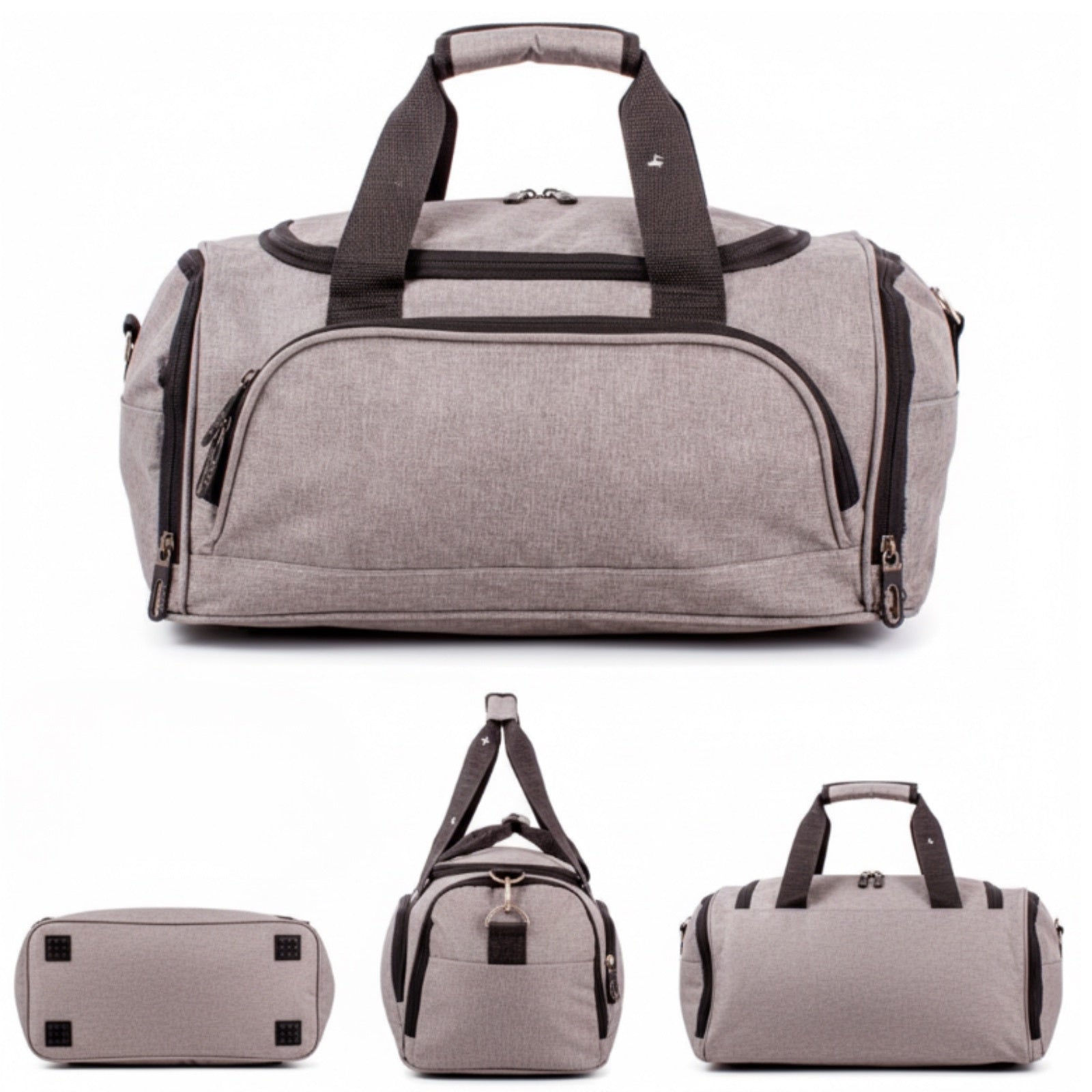 Travel Bag Underseat Cabin 40x20x25 Ultra Lightweight with Water-Resistant, Lockable - GREY RYANAIR UNDERSEAT HOLDALL UNISEX option