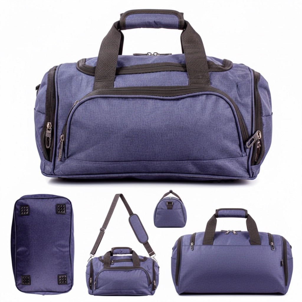 Travel Bag Underseat Cabin 40x20x25 Ultra Lightweight with Water-Resistant, Lockable - NAVY RYANAIR UNDERSEAT HOLDALL UNISEX option