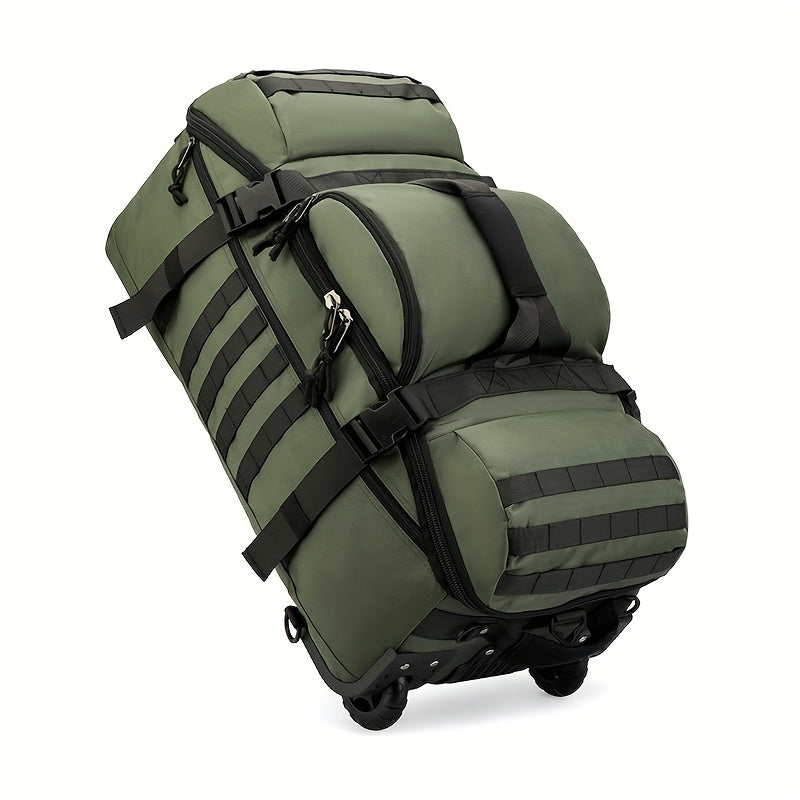 Travel Bag Wheeled Duffel Backpack Extra Large Rolling with Wheels - Green option