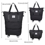 Travel Bag Wheeled Gym Detachable Wheels Wet Dry for travel - product gallery image 4