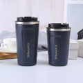 Travel Coffee Mug with Leakproof, Dishwasher-Safe, Non-Slip - Navy Blue, 380ML option