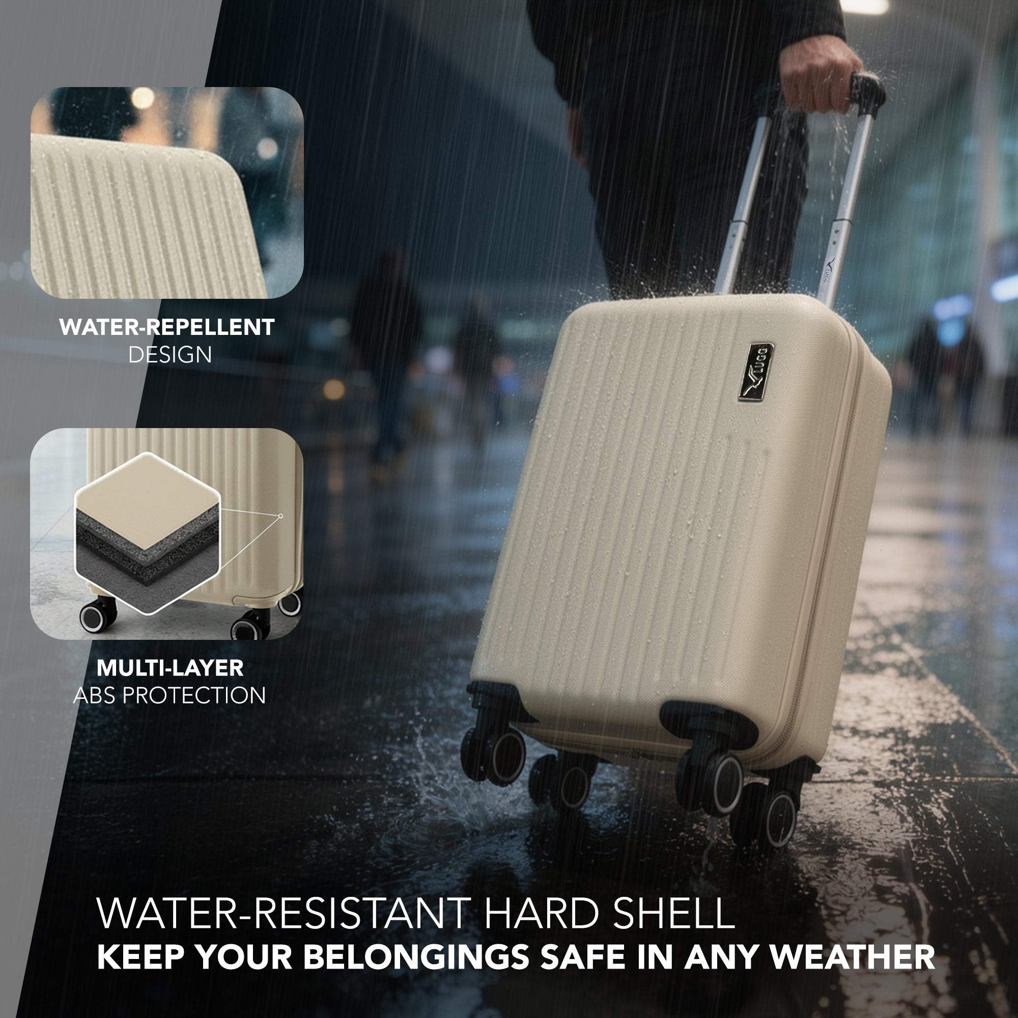 Travel Luggage with Spinner Wheels, 40x30x20cm - product gallery image 5