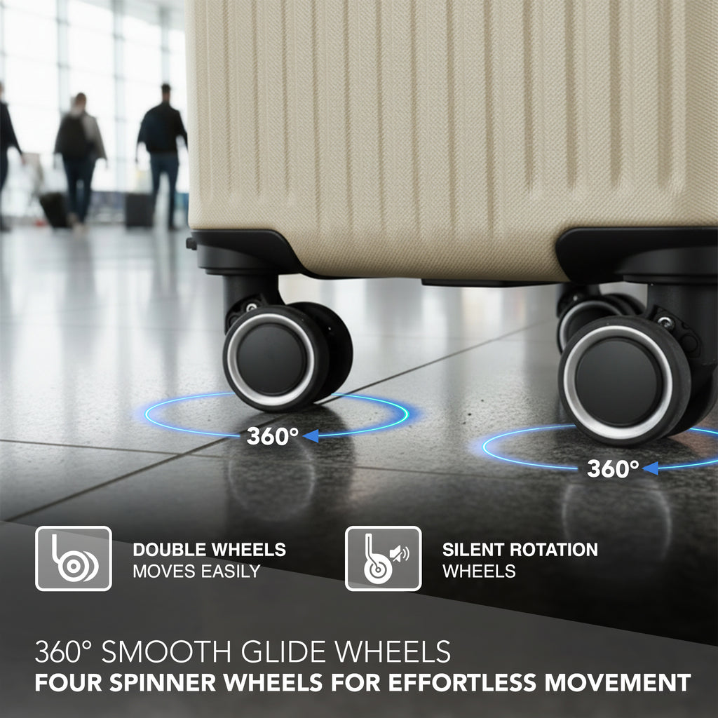 Travel Luggage with Spinner Wheels, 40x30x20cm - product gallery image 7