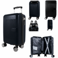 Travel Luggage with Underseat Hard-Shell Cabin Case 40x20x25cm - BLACK option