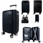 Travel Luggage with Underseat Hard-Shell Cabin Case 40x20x25cm - BLACK option