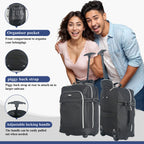 Travel Luggage with Underseat Trolley Cabin Bag 40x30x20cm Nylon - product gallery image 3