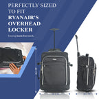 Travel Luggage with Underseat Trolley Cabin Bag 40x30x20cm Nylon - product gallery image 4