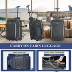 Travel Luggage with Underseat Trolley Cabin Bag 40x30x20cm Nylon - product gallery image 5