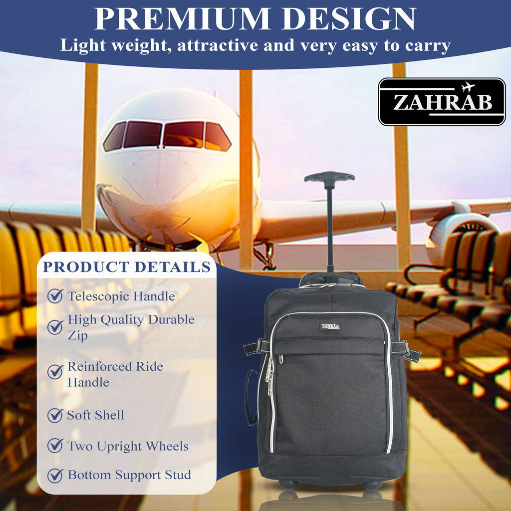 Travel Luggage with Underseat Trolley Cabin Bag 40x30x20cm Nylon - product gallery image 6