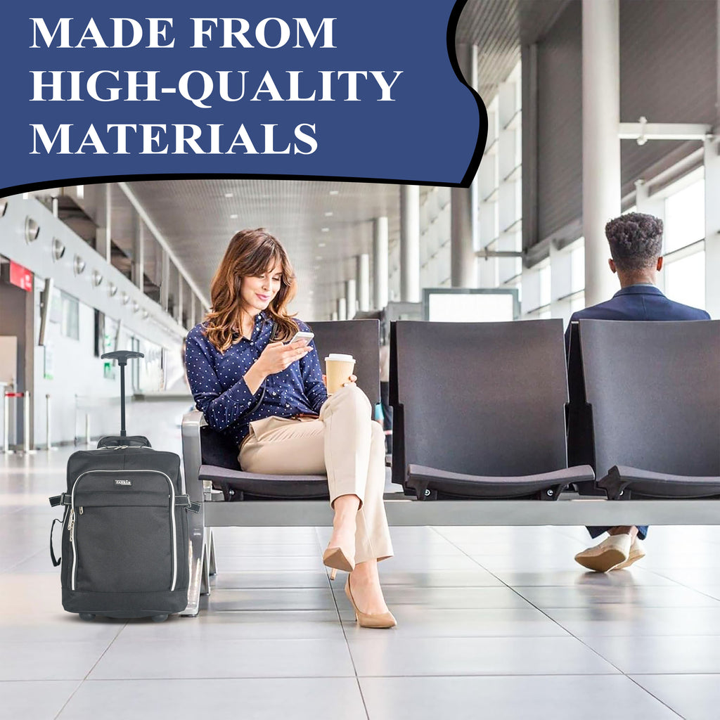 Travel Luggage with Underseat Trolley Cabin Bag 40x30x20cm Nylon - product gallery image 7