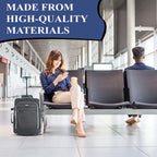 Travel Luggage with Underseat Trolley Cabin Bag 40x30x20cm Nylon - product gallery image 7