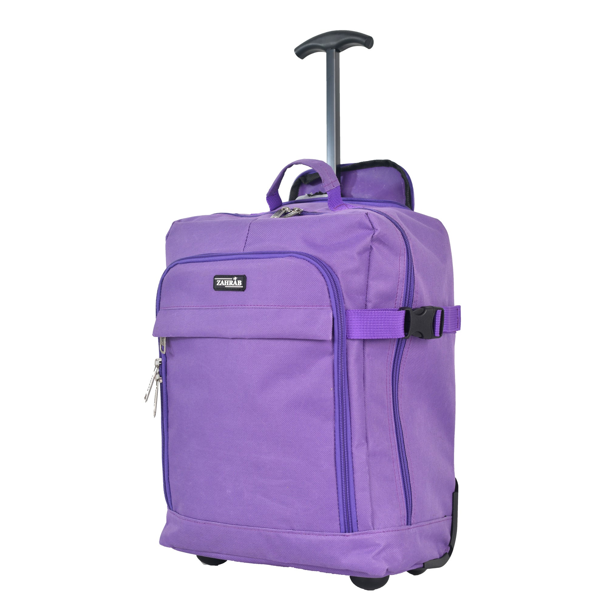 Travel Luggage with Underseat Trolley Cabin Bag 40x30x20cm Nylon - Purple option