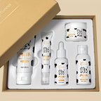 Travel Skincare Set 5-Piece Milk Hyaluronic Acid Hydrating with 5pcs/set - 5pcs/set option