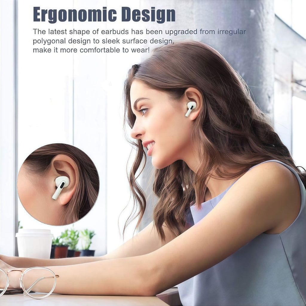 True Wireless Earbud with Fashion White (1 pair of in-ear headphones + charging case + - product gallery image 7