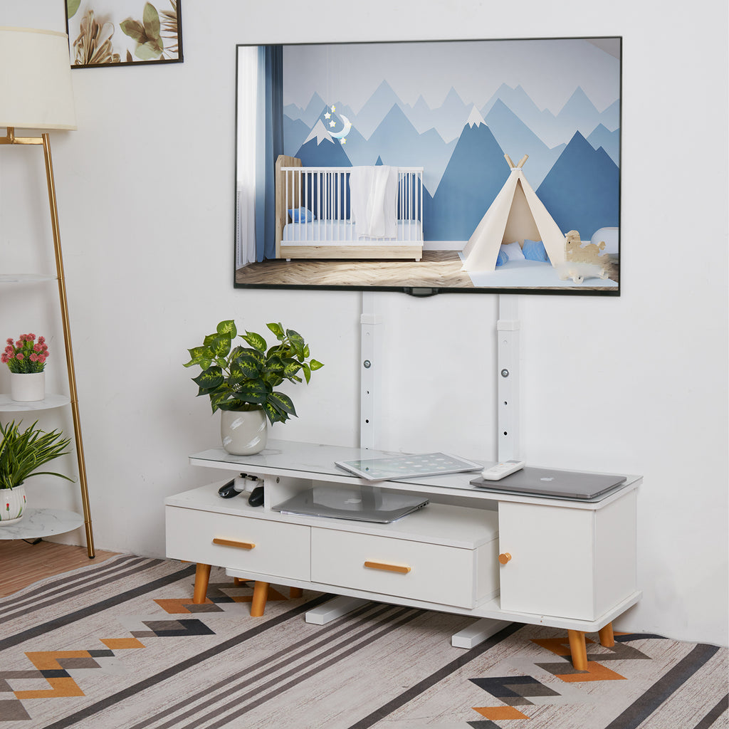 TV Stand with Adjustable Height, Easy Assembly, Freestanding - product gallery image 2
