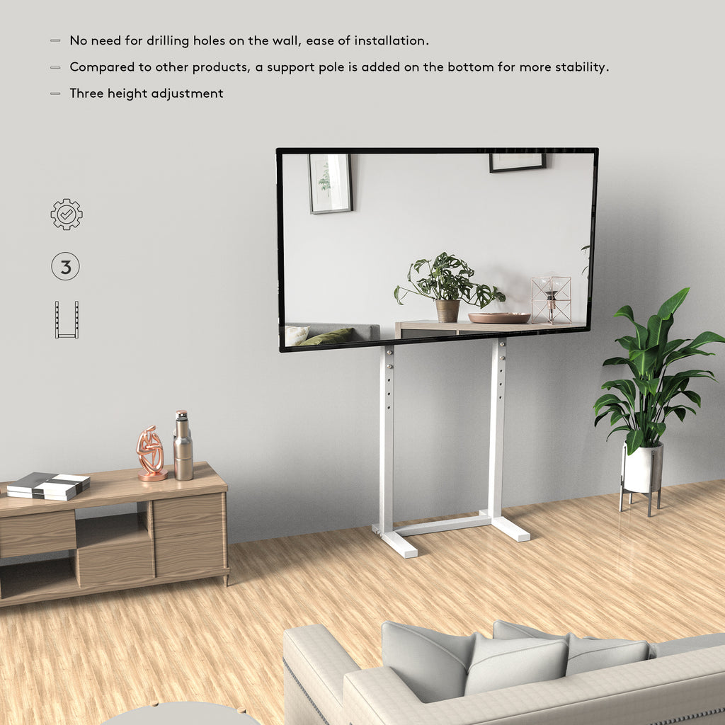 TV Stand with Adjustable Height, Easy Assembly, Freestanding - product gallery image 8