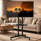 TV Stands & Mount with Adjustable Height, Wheels, Lockable - product gallery image 6