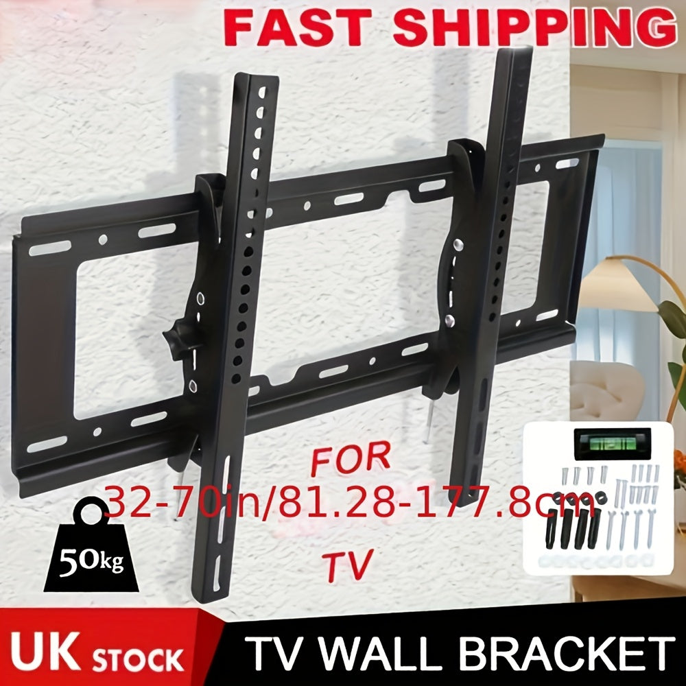 TV Wall Bracket with FOR 32-70' TV, Mount Universal 32-70 Inch Fixed Flat - FOR 32-70' TV option