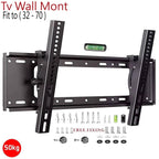 TV Wall Bracket with Space-Saving, Full Motion 32–70 Inch TVs Tilt - product gallery image 5