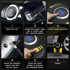 Tyre Inflator with Metal, Portable Digital Smart Air Compressor Auto - product gallery image 8