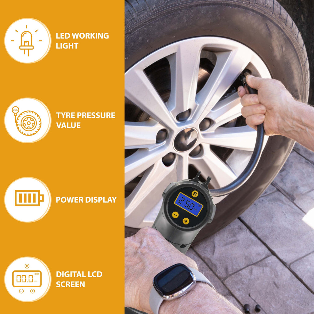 Tyre Inflator with Rechargeable, Cordless Pump for travel - product gallery image 5
