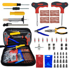 Tyre Repair Kit, 65pcs All-In-One with Heavy Duty All-In-One Universal Puncture