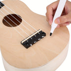 Ukulele DIY Crafting Kit with 5.5cm, 2.1in, Wood, Basswood - product gallery image 3