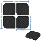 Umbrella Base with Space-Saving, Non-Slip, Lockable, 105x105x7.5 cm - product gallery image 4
