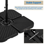 Umbrella Base with Space-Saving, Non-Slip, Lockable, 105x105x7.5 cm - product gallery image 7