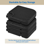 Umbrella Base with Space-Saving, Non-Slip, Lockable, 105x105x7.5 cm - product gallery image 9
