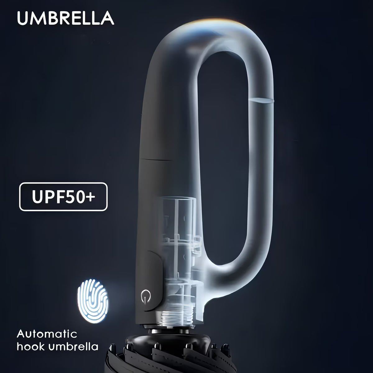 Umbrella with Foldable, Non-Slip, Metal, Automatic Open Close Windproof 8-Rib - product gallery image 13