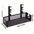 Under Desk Cable Management Tray, No with Space-Saving, Carbon Steel - Black option