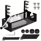 Under Desk Cable Management Tray, No with Space-Saving, Carbon Steel