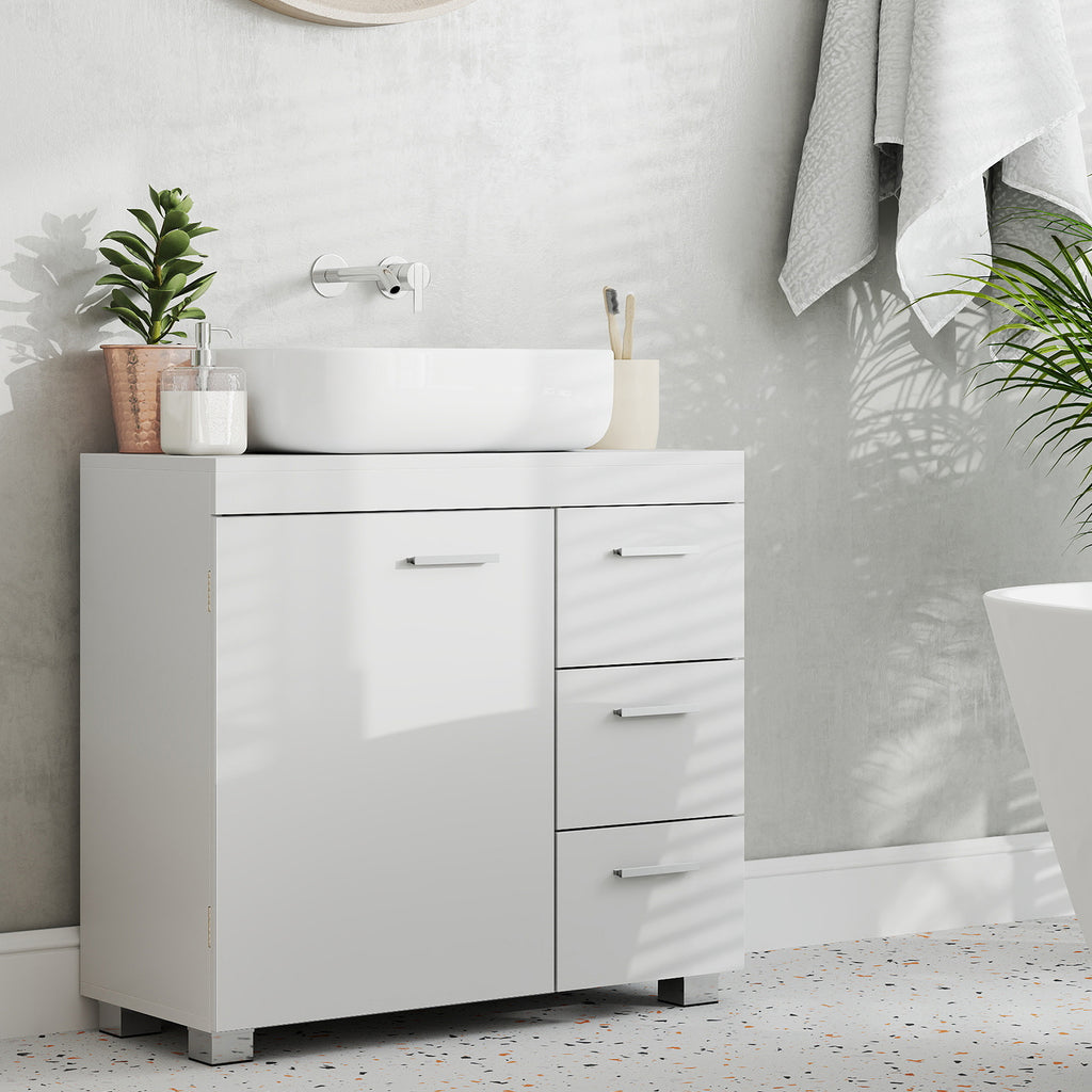 Under Sink Bathroom Cabinet with Adjustable Height, Easy Assembly - product gallery image 10