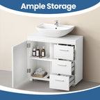 Under Sink Bathroom Cabinet with Adjustable Height, Easy Assembly - product gallery image 12